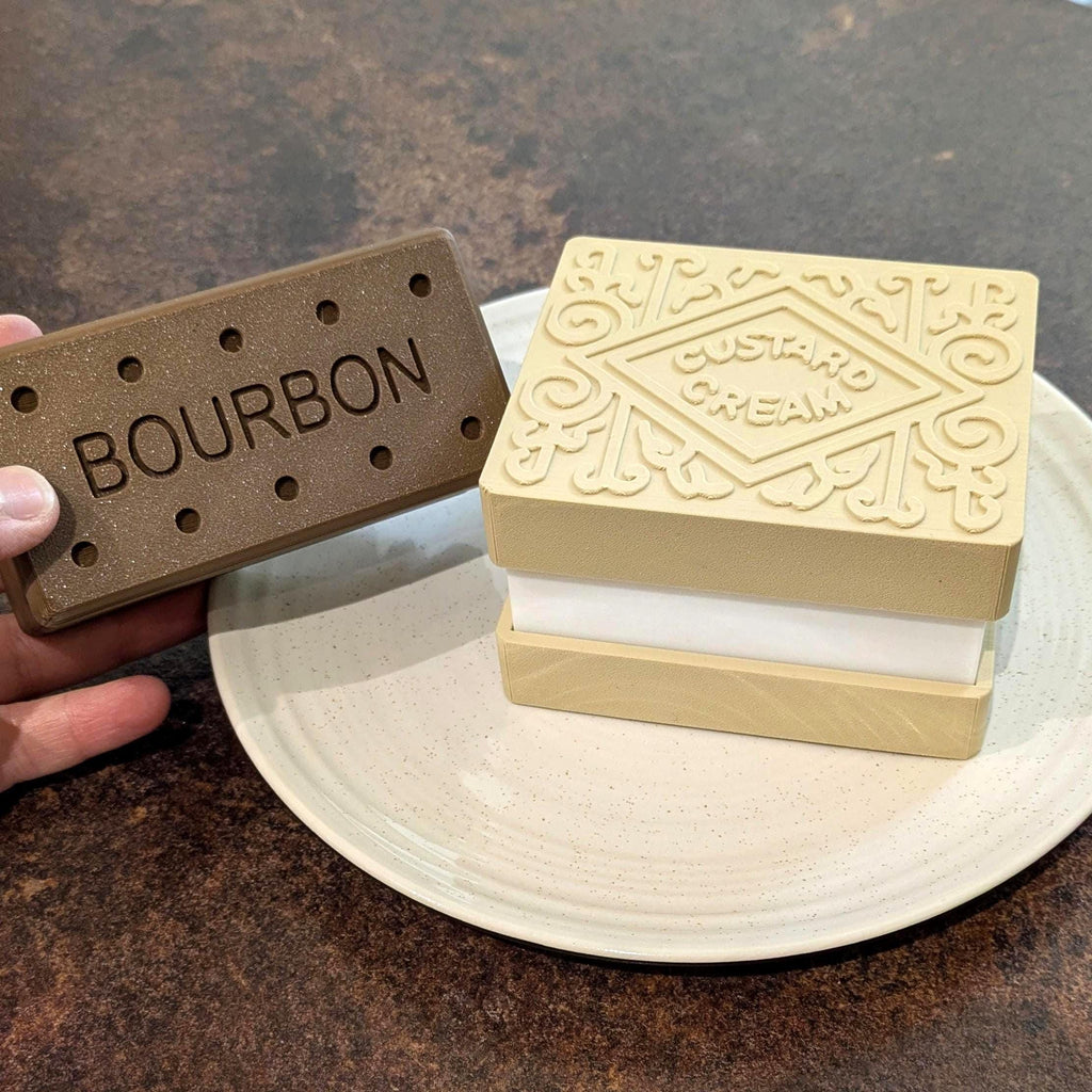 Custard Cream Trinket Box | 3D Printed Novelty Storage Box | Handmade in UK