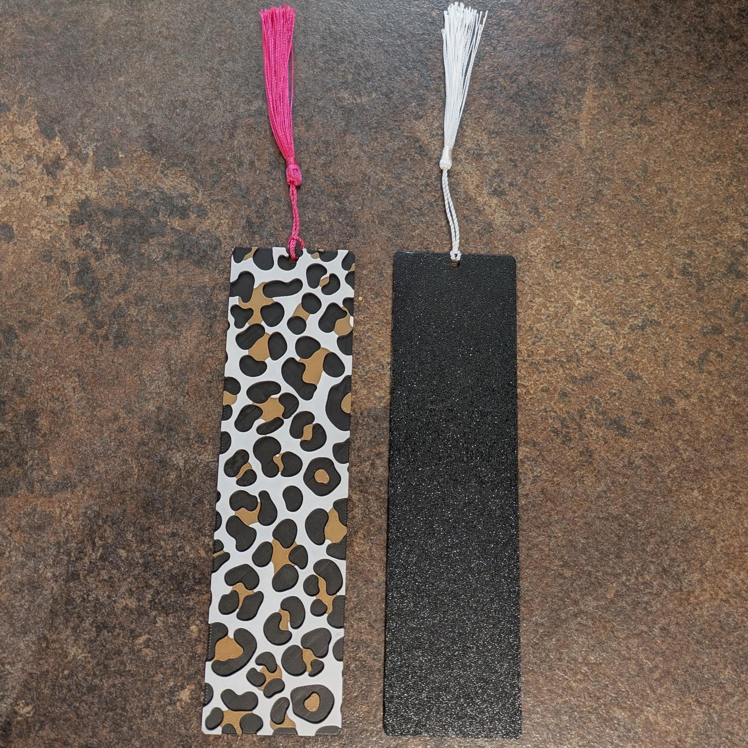 Leopard Print Bookmark | Textured 3D Printed Bookmark | Book Lover Gift | Handmade in UK