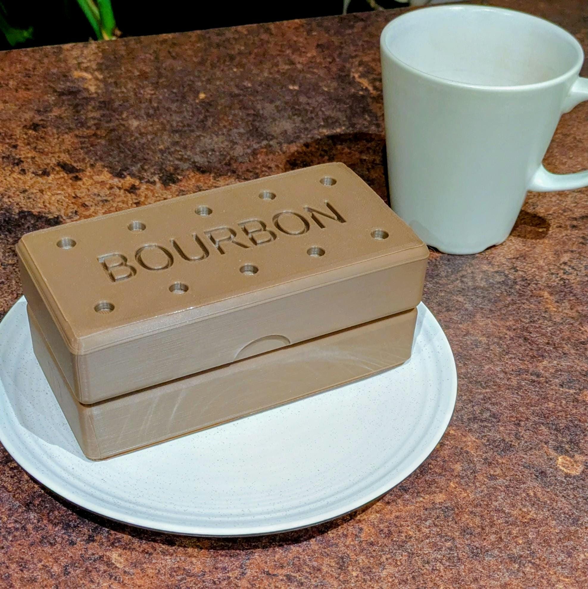 Bourbon Biscuit Trinket Box | 3D Printed Novelty Storage Box | Handmade in UK