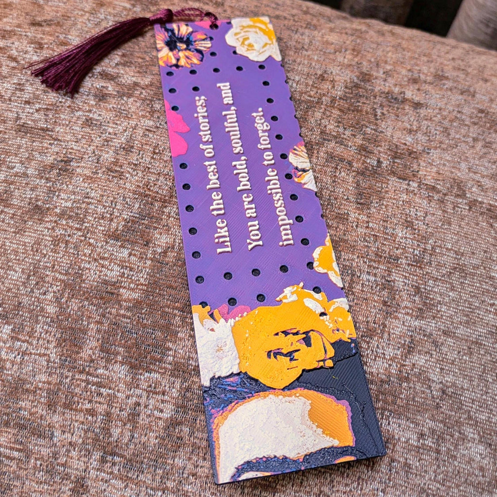 Frida Kahlo-Inspired 3D Printed Bookmark | Artist Gift for Book Lovers