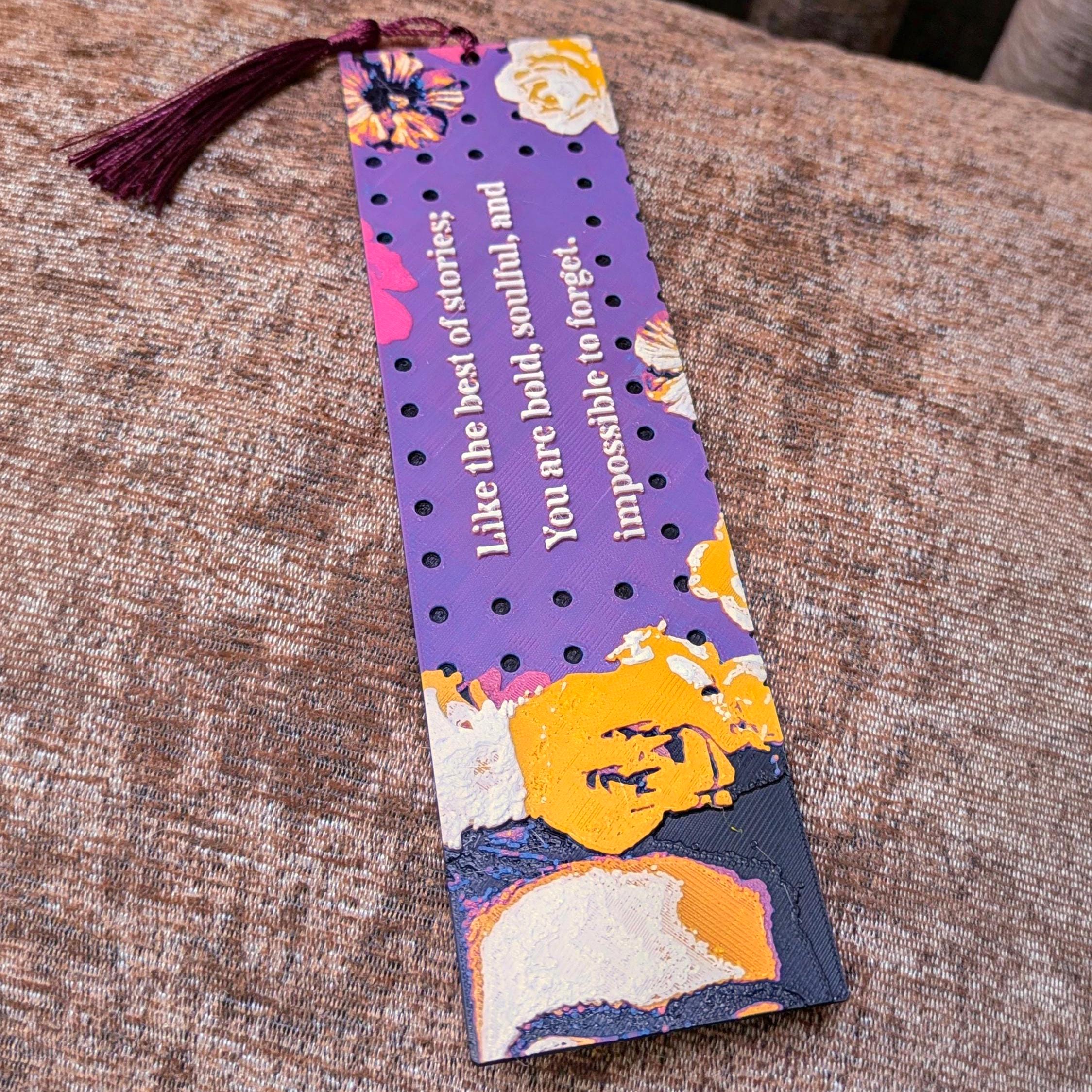Frida Kahlo-Inspired 3D Printed Bookmark | Artist Gift for Book Lovers