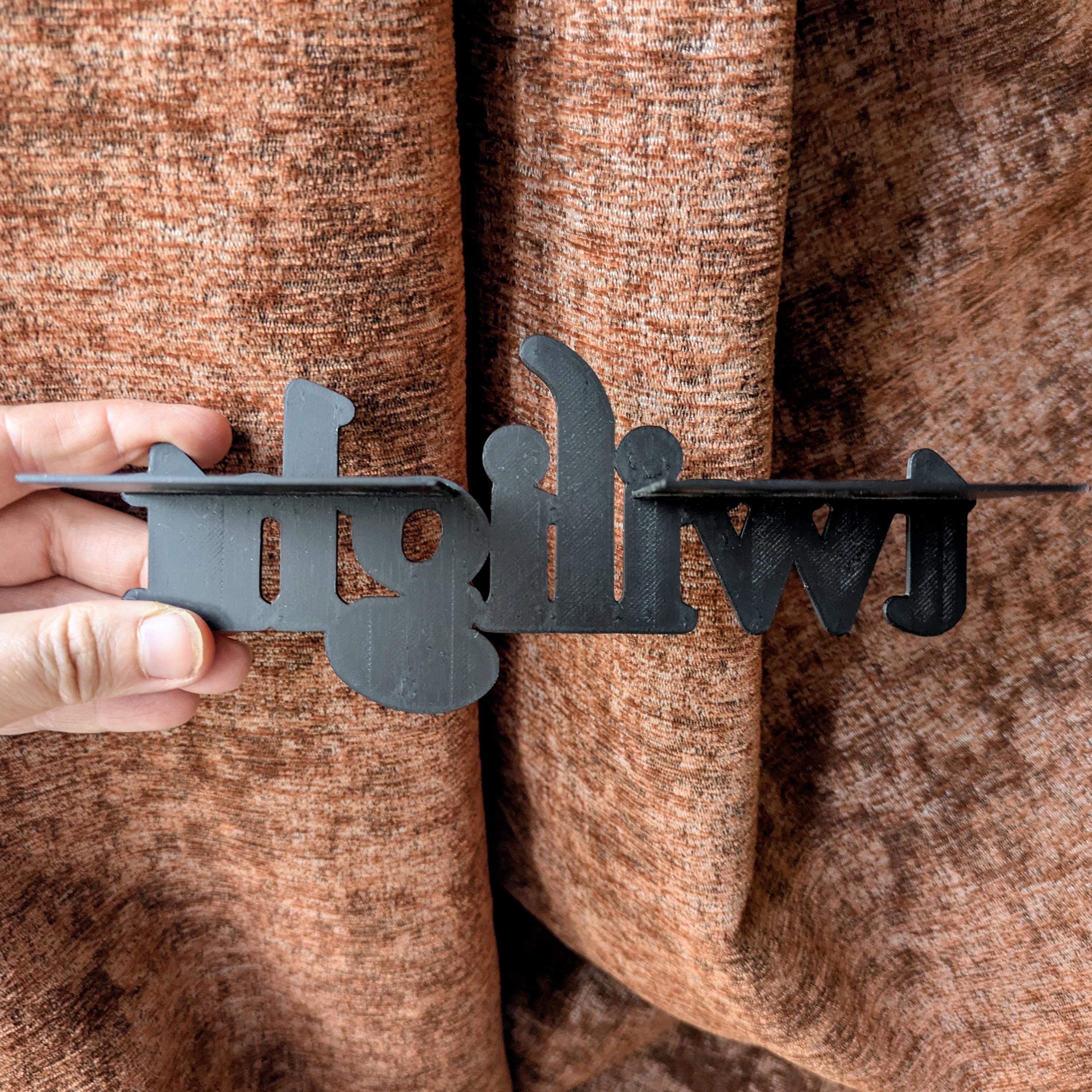 Twilight Bookshelf Sign | 3D Printed Fan Art Shelf Decor