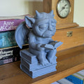 Gothic Gargoyle Trinket Box | Hidden Storage | 3D Printed Book Decor | Fantasy Gift