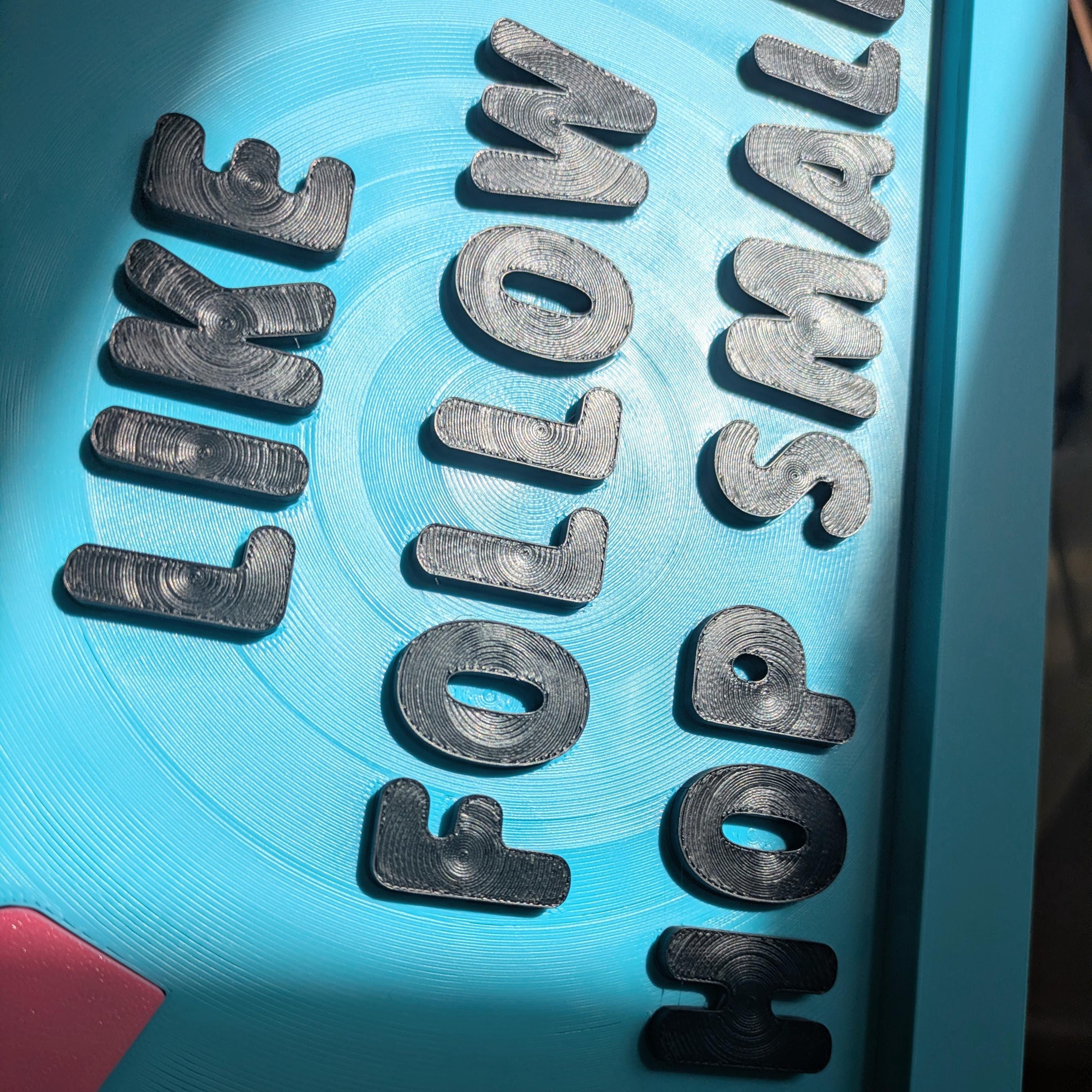 Like • Follow • Shop Small Sign | 3D Printed Small Business & Content Creator Desk Decor