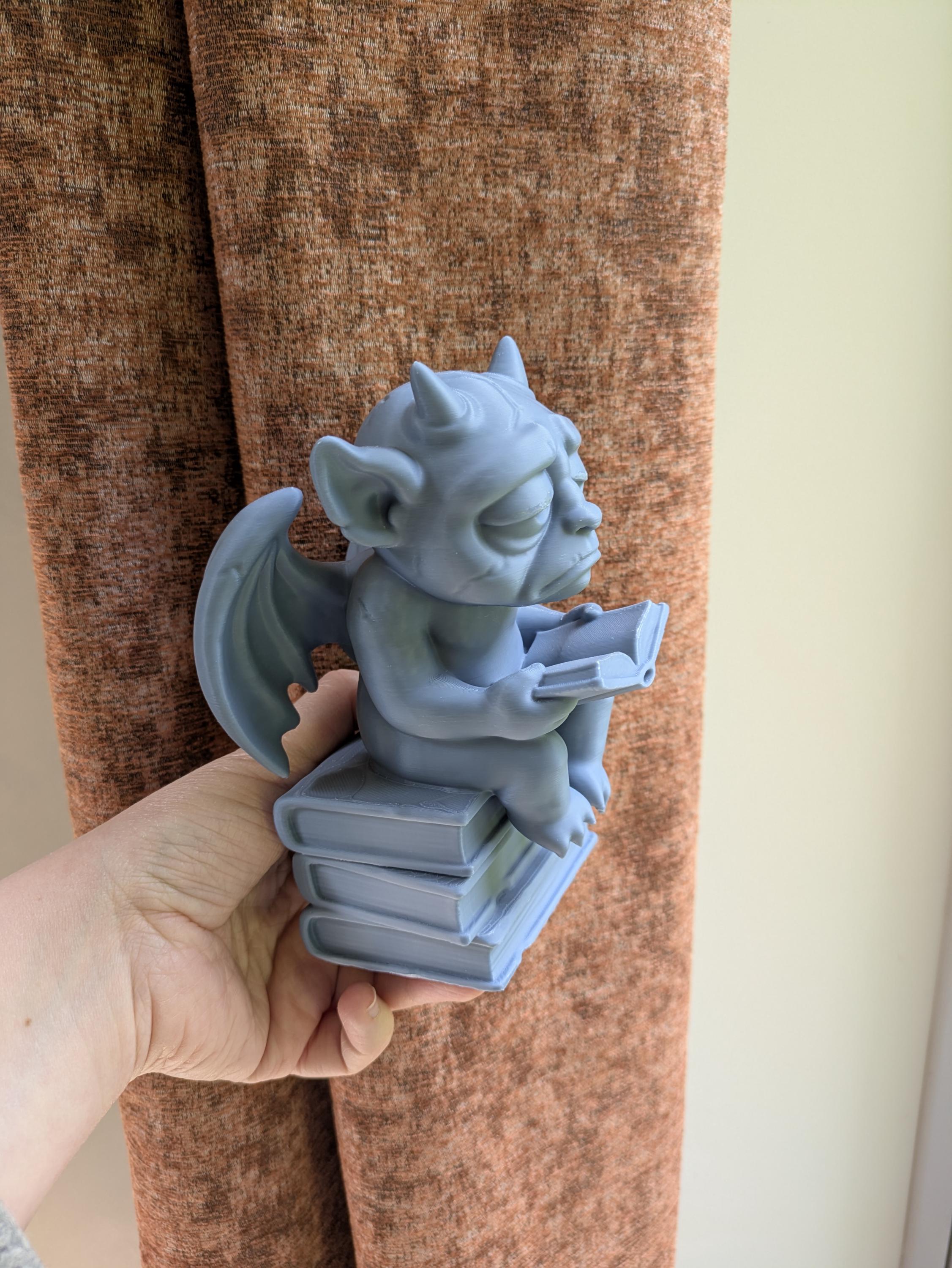Gothic Gargoyle Trinket Box | Hidden Storage | 3D Printed Book Decor | Fantasy Gift
