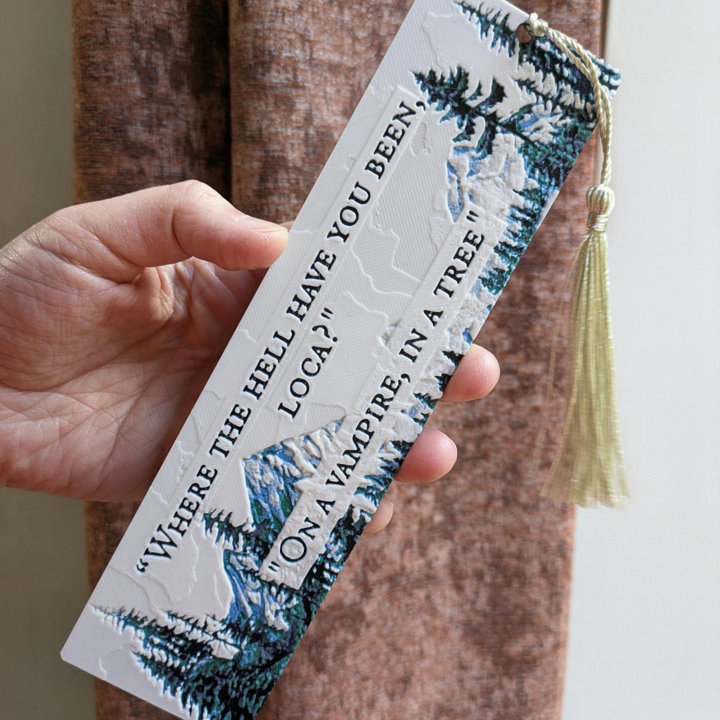 Twilight Bookmark | "On a Vampire, in a Tree" | 3D Printed BookTok Gift