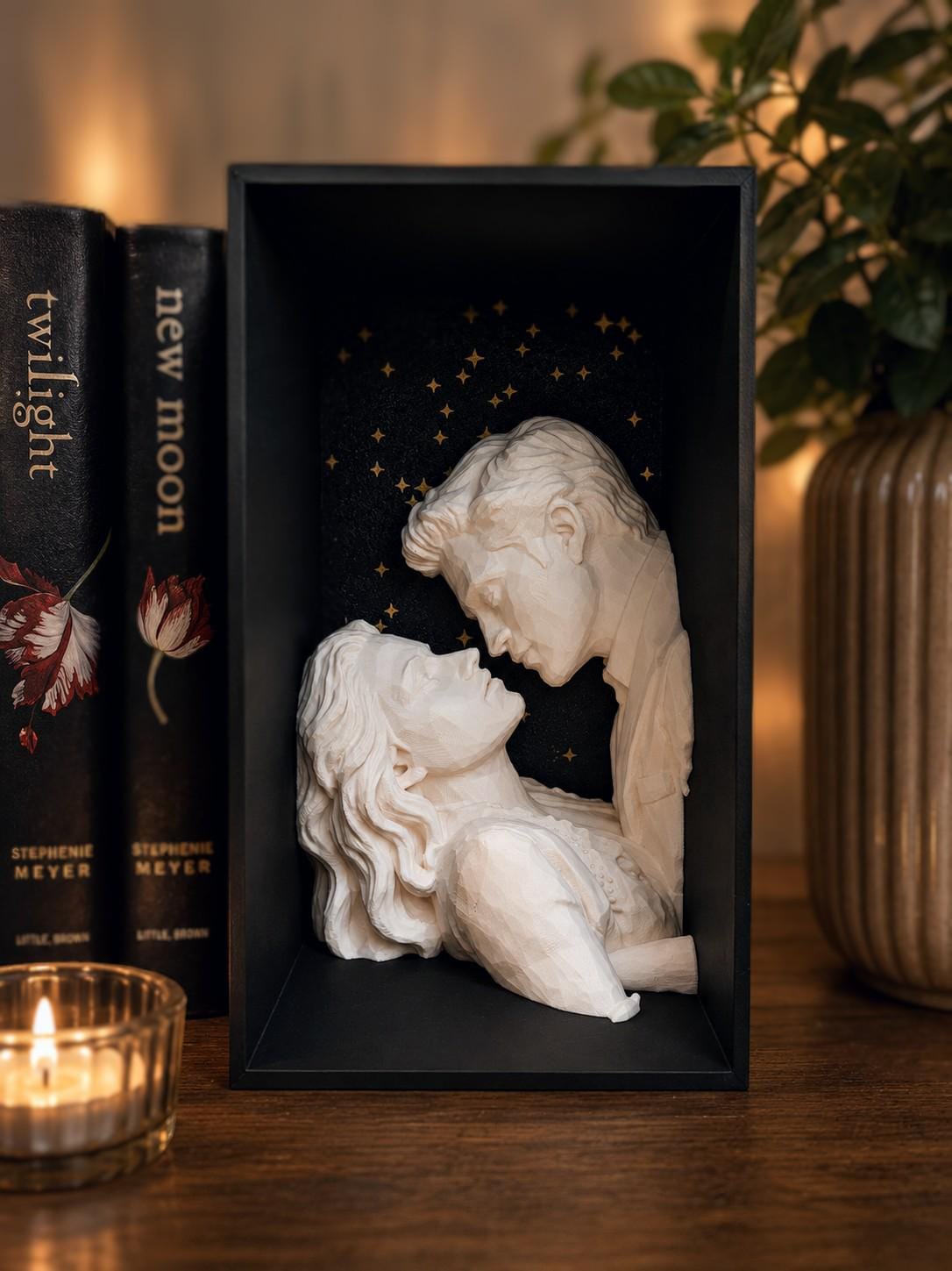 Twilight Book Nook | Edward Cullen Inspired | 3D Printed Romantic Fantasy Bookshelf Insert