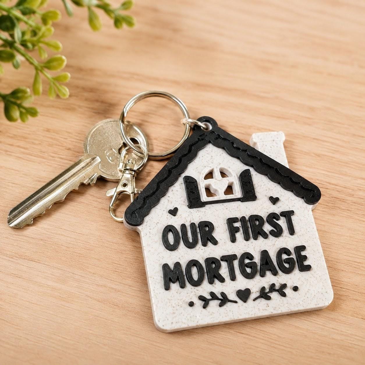 Personalised New Home Keyring | Our First Mortgage | Funny Housewarming Gift