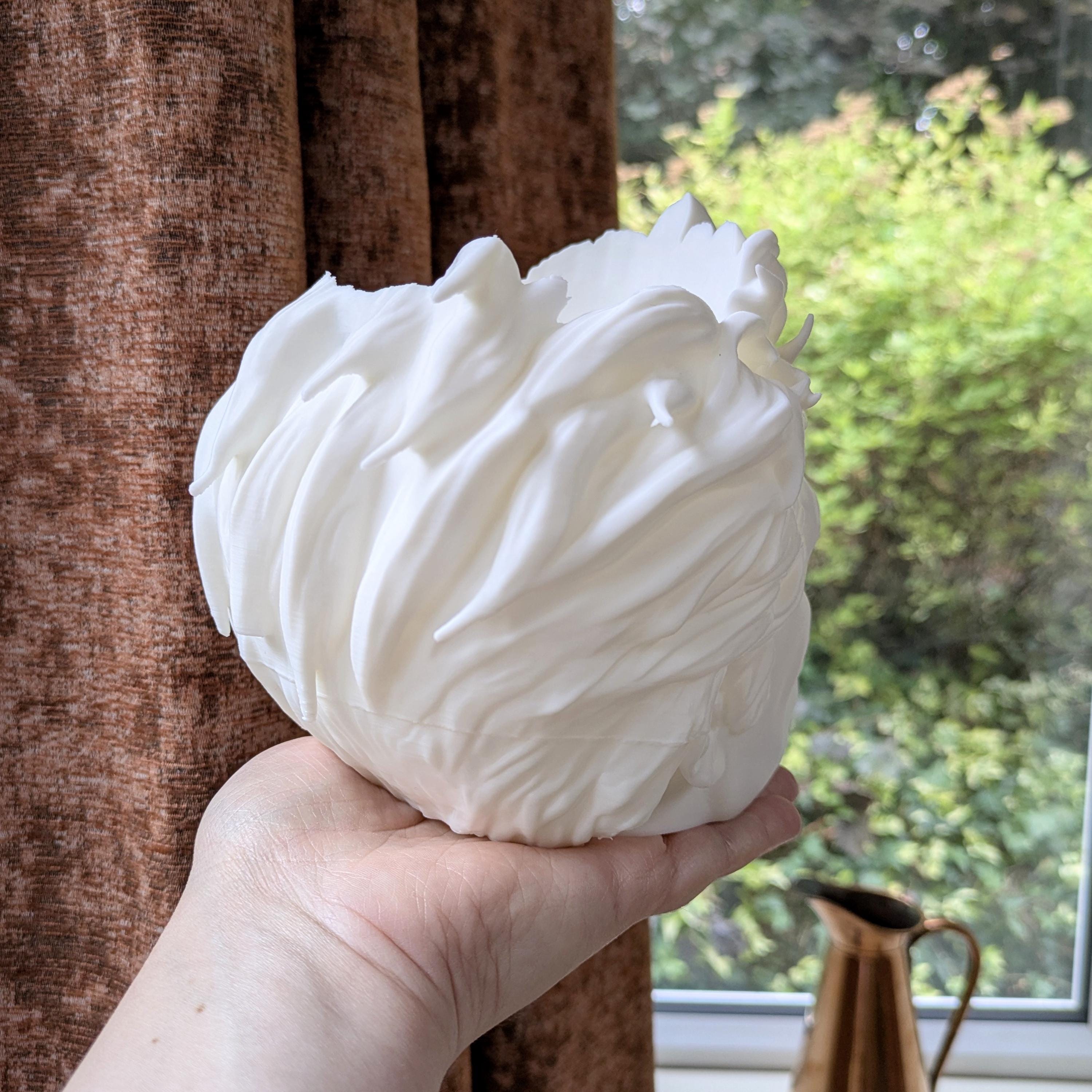Edward Cullen Inspired Head Planter | Twilight Fan Art | 3D Printed Gothic Plant Pot