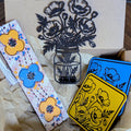Floral Poppy Gift Set | Bookmark, Coasters & Decor | 3D Printed Nature Lover Gift