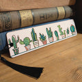 Cactus Bookmark with Tassel | 3D Printed Textured Bookmark | Plant Lover Gift | Handmade in UK