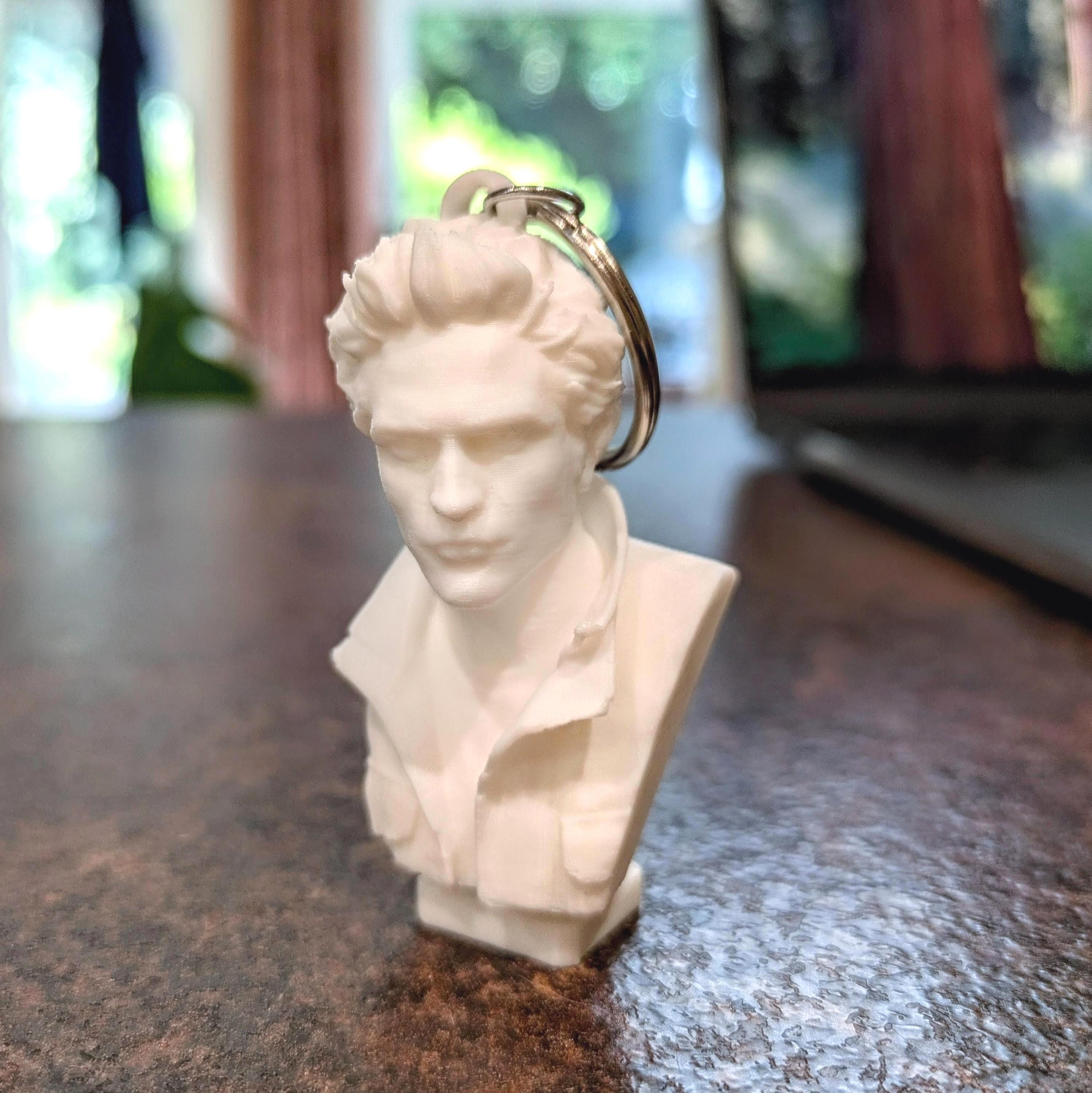 Edward Cullen Inspired Keyring | Twilight Fan Art | 3D Printed Bag Charm