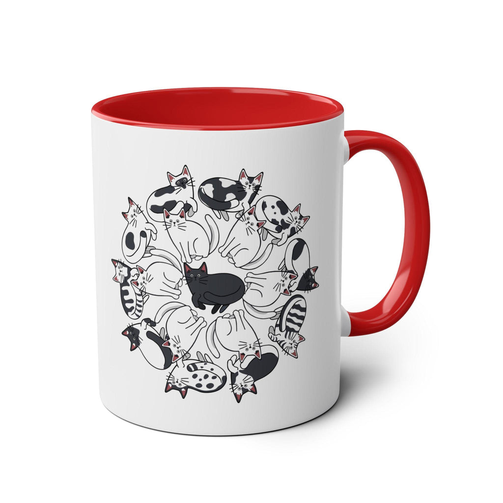 Cat Lover Coffee Mug | Ceramic Mug with Cat Design | Gift for Cat Lovers