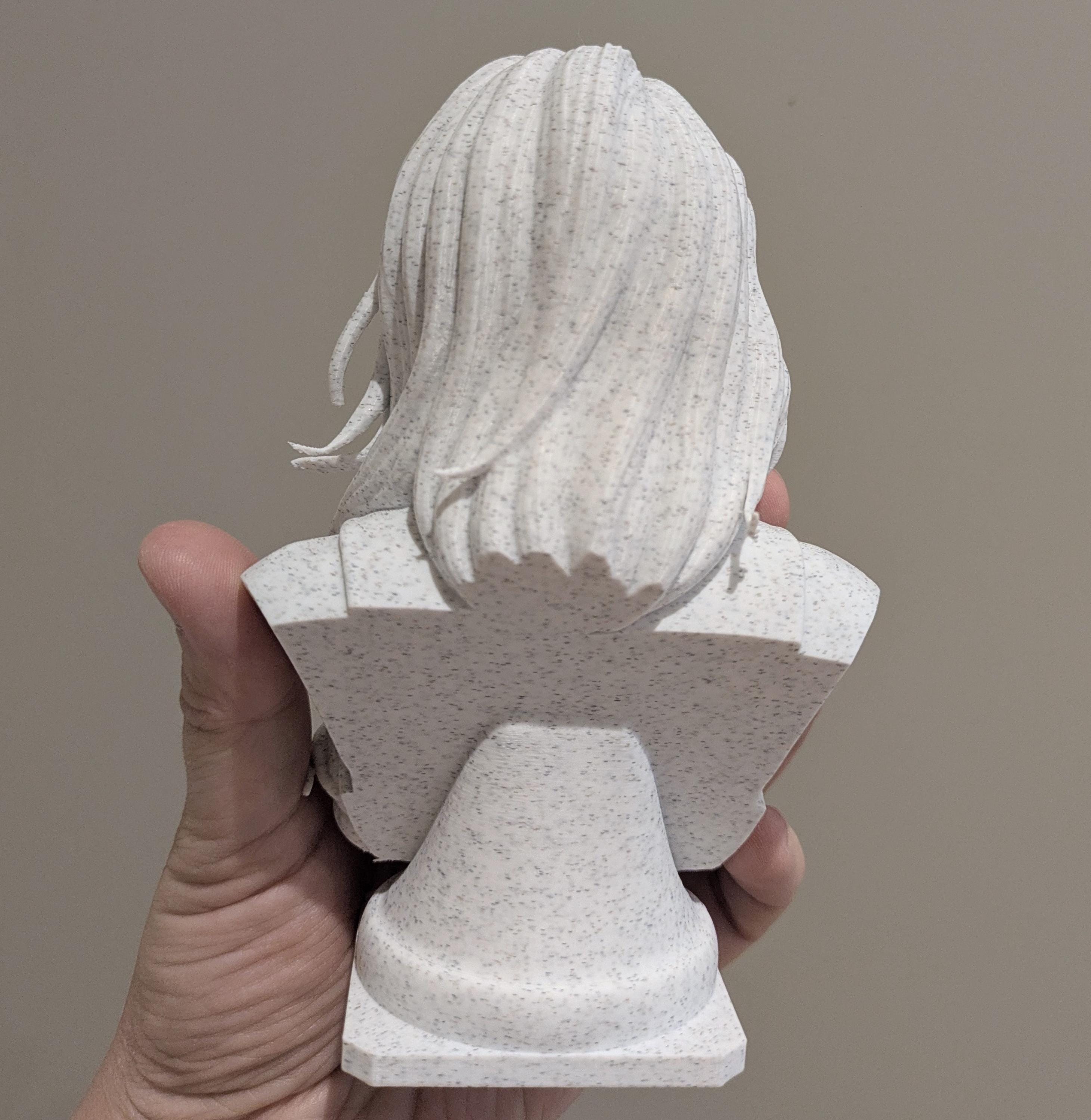Edward & Bella Inspired Marble Bust Set | Twilight Fan Art | 3D Printed Display Figurines