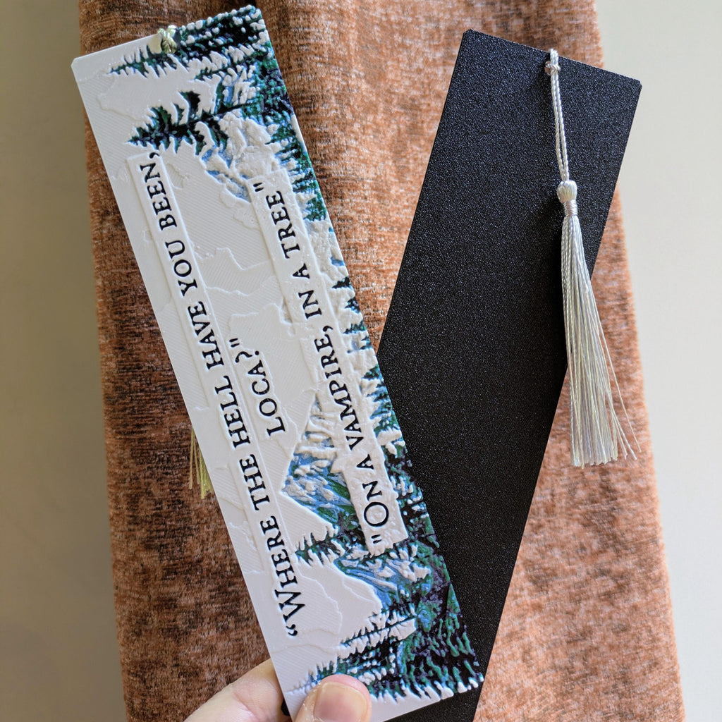 Twilight Bookmark | "On a Vampire, in a Tree" | 3D Printed BookTok Gift