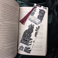 Cat Bookmark with Cats & Plants | Textured 3D Printed Bookmark | BookTok Gift