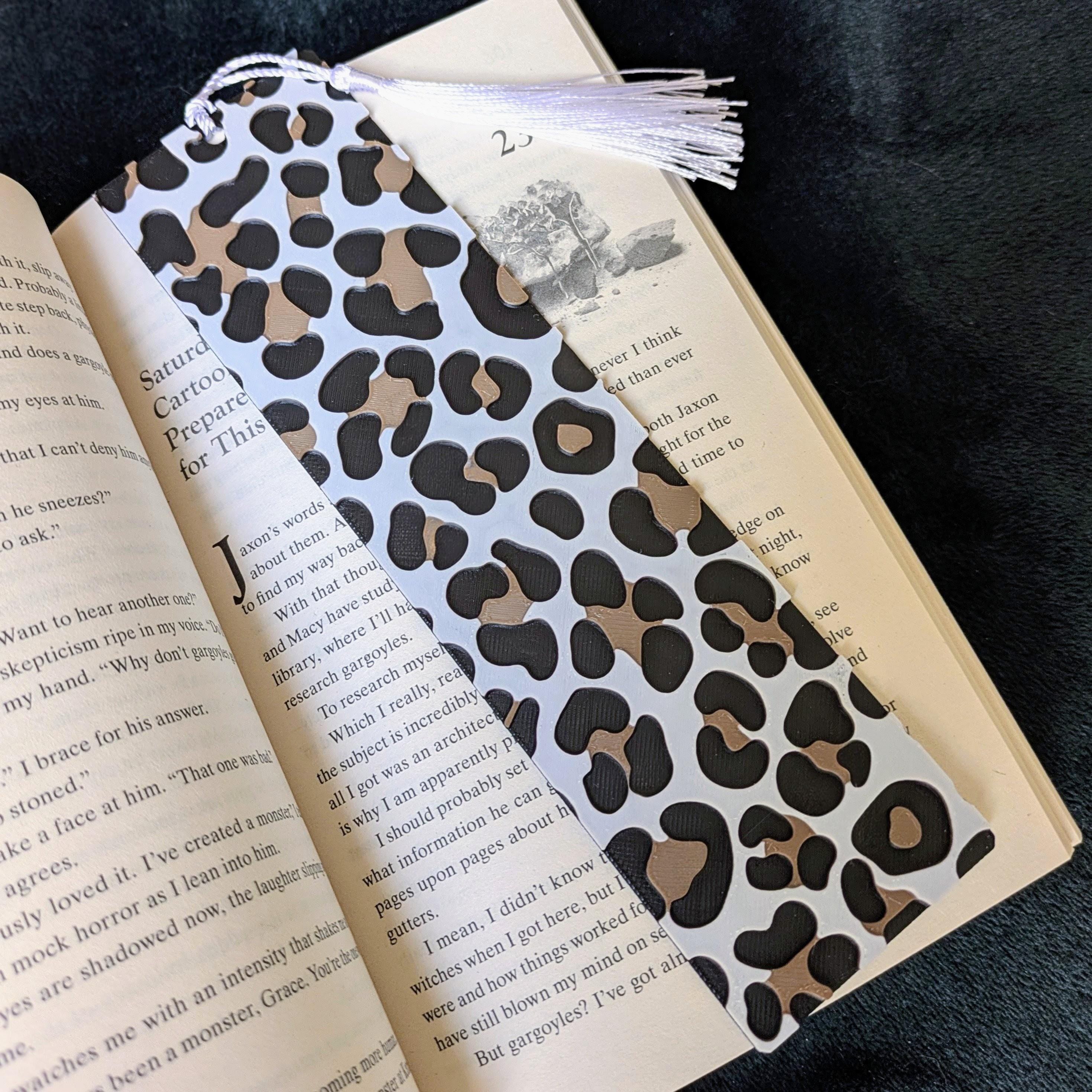Leopard Print Bookmark | Textured 3D Printed Bookmark | Book Lover Gift | Handmade in UK