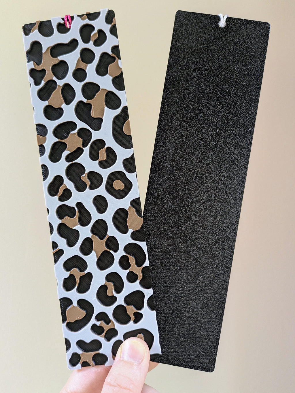 Leopard Print Bookmark | Textured 3D Printed Bookmark | Book Lover Gift | Handmade in UK