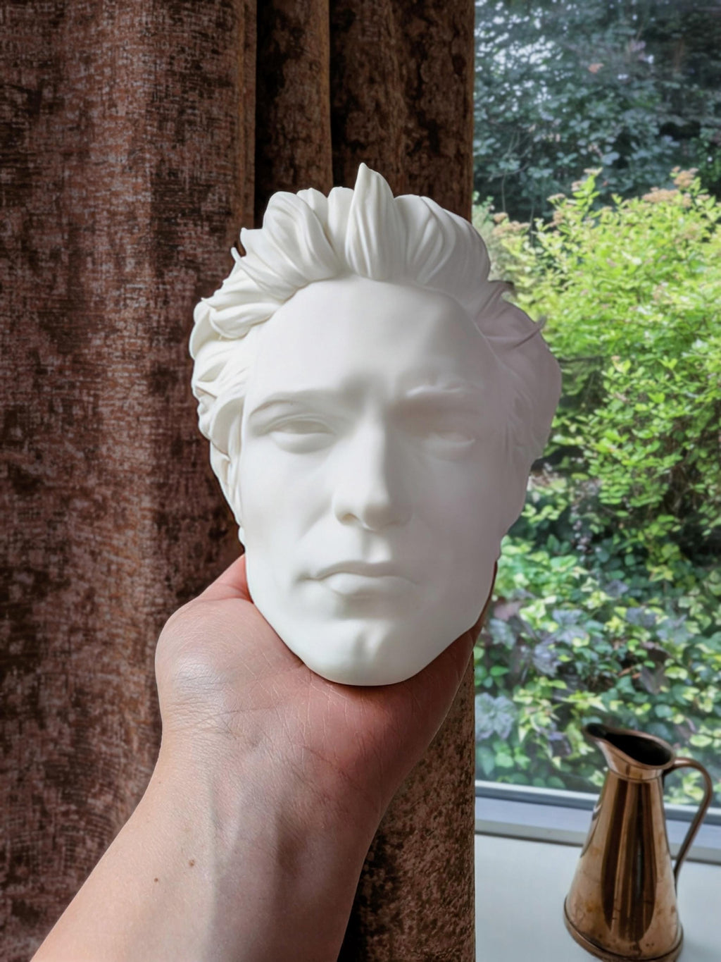 Edward Cullen Inspired Head Planter | Twilight Fan Art | 3D Printed Gothic Plant Pot