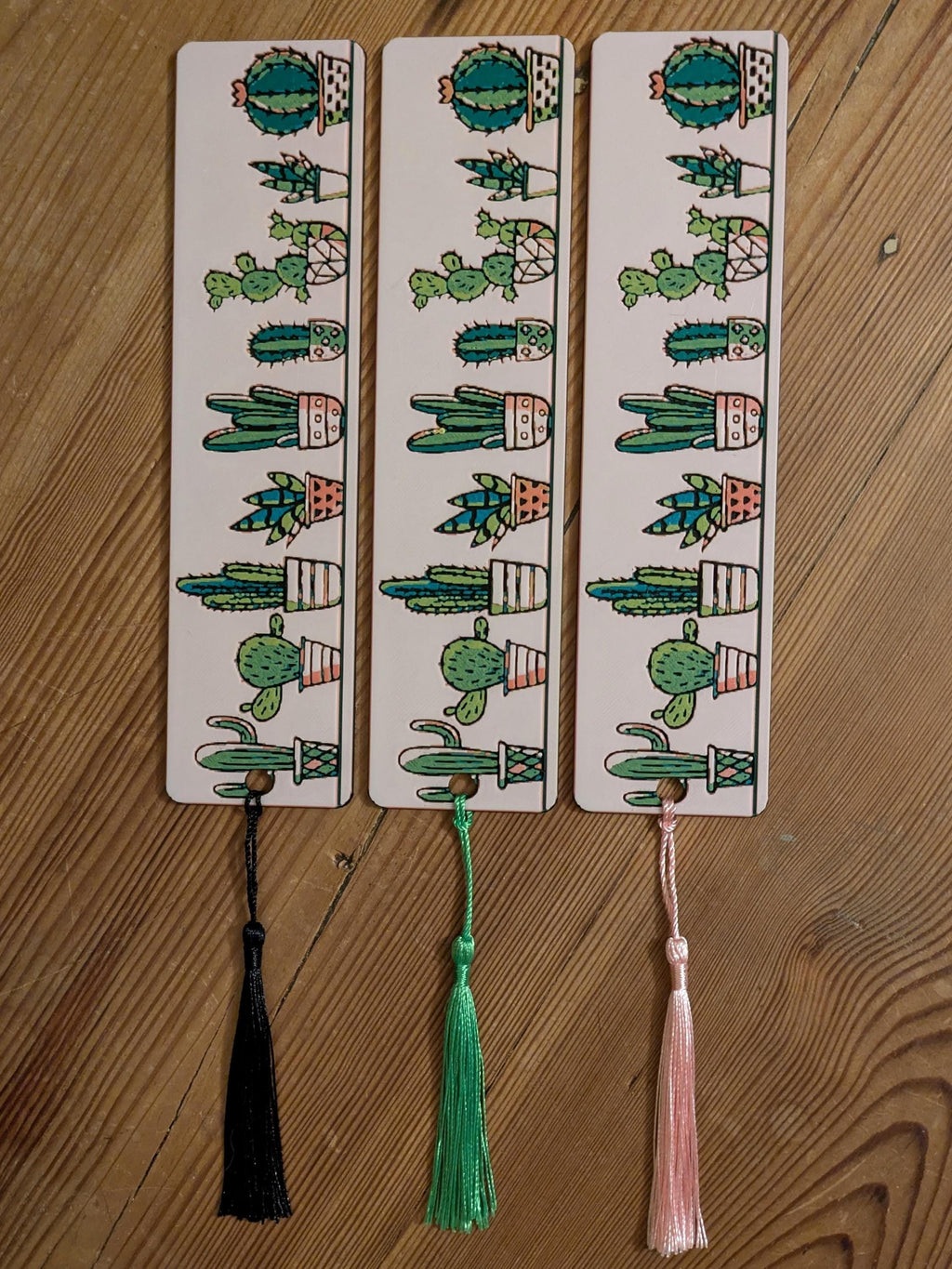 Cactus Bookmark with Tassel | 3D Printed Textured Bookmark | Plant Lover Gift | Handmade in UK