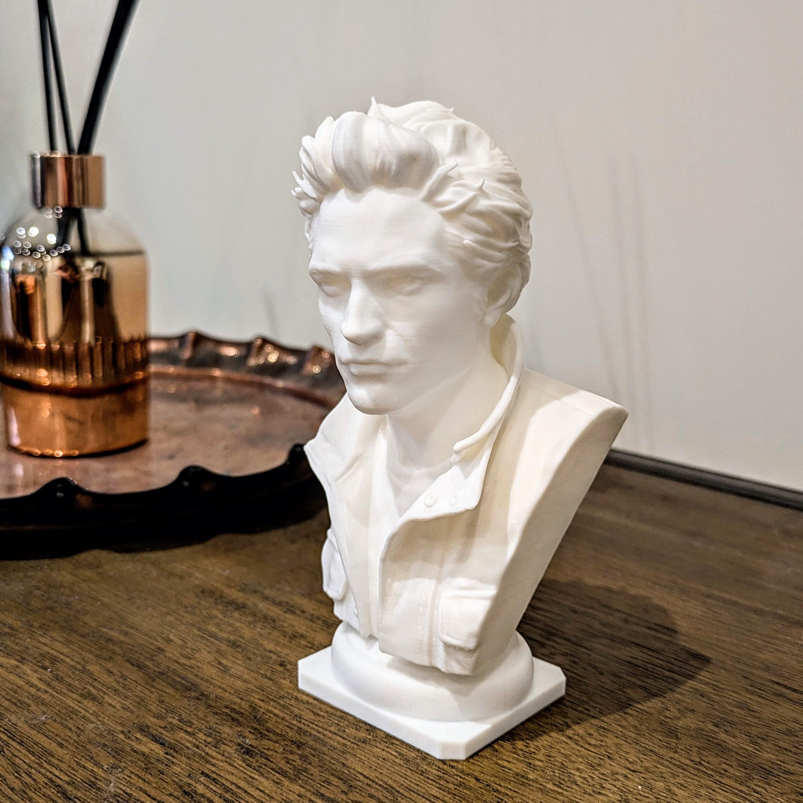 Edward Cullen Inspired Bust | Twilight Fan Art | 3D Printed Display Figurine