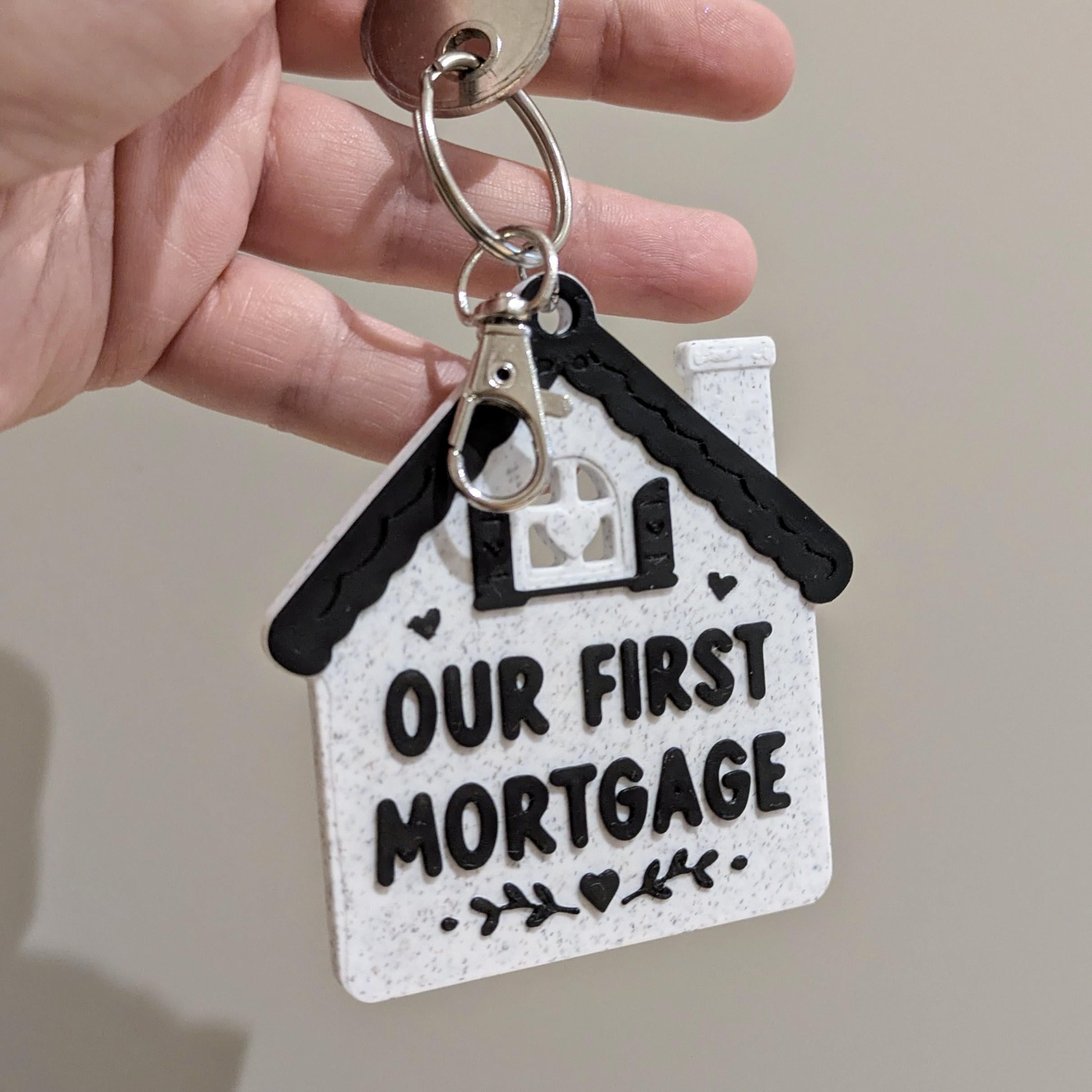Personalised New Home Keyring | Our First Mortgage | Funny Housewarming Gift