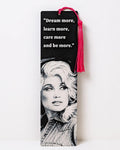 Dolly Parton bookmark with quote