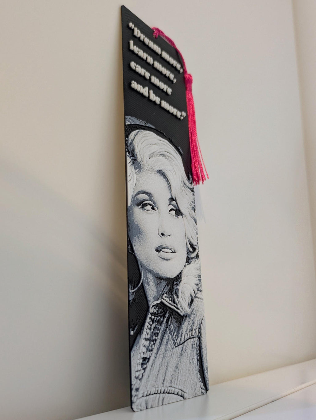 Dolly Parton bookmark with quote