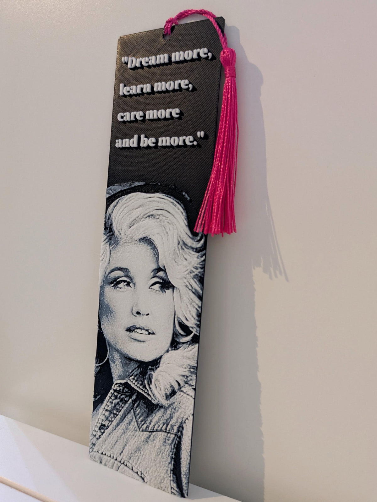 Dolly Parton bookmark with quote
